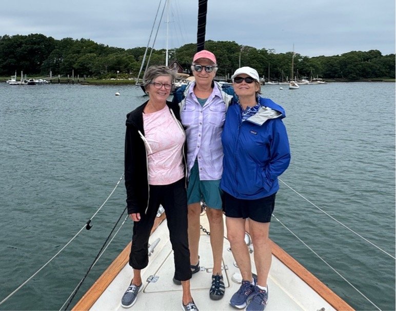 Sailing across Buzzards Bay from Mattapoisett