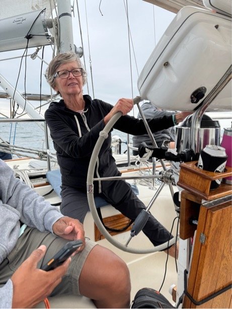 Sailing through Woods Hole passage